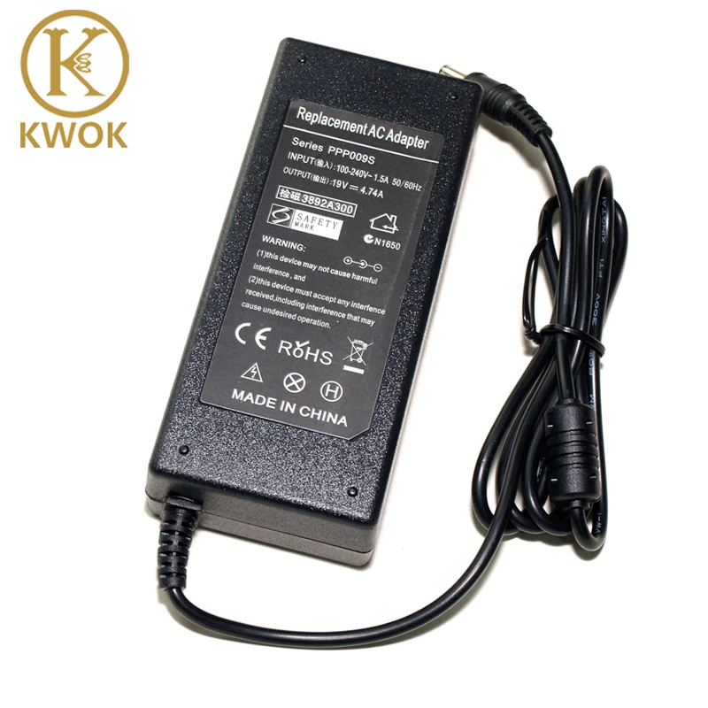 NEW! 19V 4.74A 5.5mm*2.5mm AC Adapter Charger Power Supply Laptop 19V 4.74A For Leonovo IBM / Asus Y450 Y510 Y65 Notebook
NEW! 19V 4.74A 5.5mm*2.5mm AC Adapter Charger Power Supply Laptop 19V 4.74A For Leonovo IBM / Asus Y450 Y510 Y65 Notebook