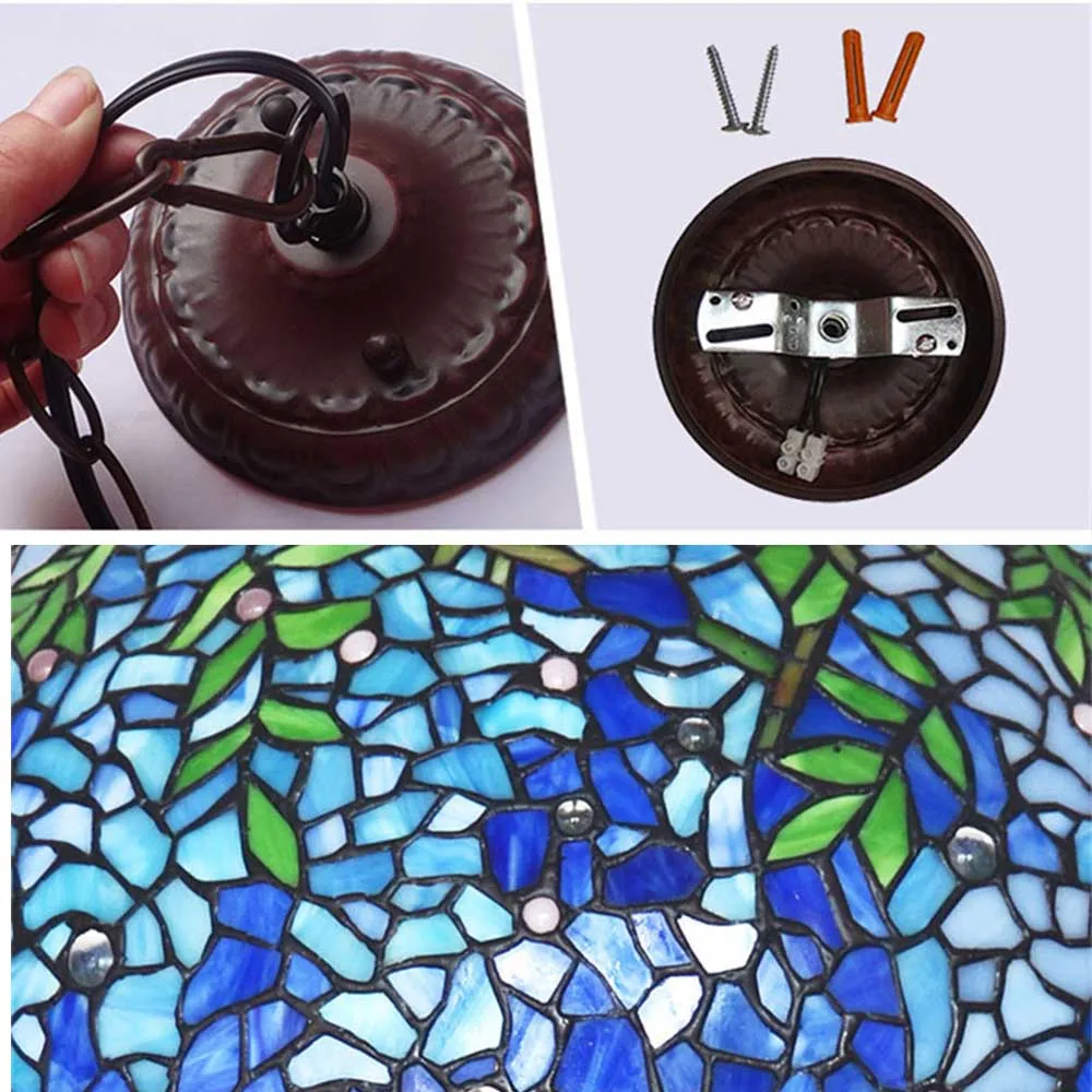 FUMAT Pendant Lights Stained Glass Flower Art Glass Shade Creative Pendant Light led lamp Living Room Restaurant Dining Room
FUMAT Pendant Lights Stained Glass Flower Art Glass Shade Creative Pendant Light led lamp Living Room Restaurant Dining Room