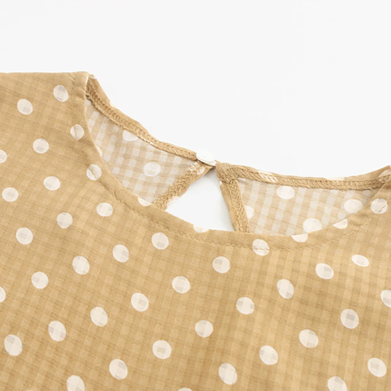 Vintage polka dot O neck Bodysuits Women drawstring bow tie short sleeve Streetwear Playsuits Casual Body Femme | Женская одежда