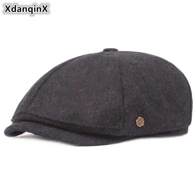 XdanqinX Winter Warm Men's Hats Simple Retro Beret Elastically Adjustable Size Tongue Caps For Men Sombrero De Hombre Dad's Cap
XdanqinX Winter Warm Men's Hats Simple Retro Beret Elastically Adjustable Size Tongue Caps For Men Sombrero De Hombre Dad's Cap