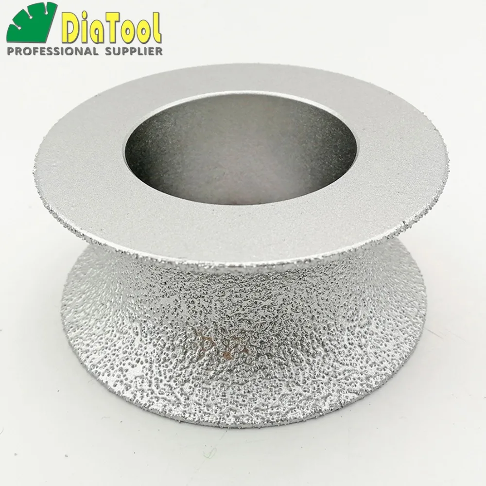 DIATOOL Dia75mmX30mm Half-round Vacuum Brazed Diamond HAND-HELD Profile Wheel For Stone Artificial Stone Ceremics Glass Concrete
DIATOOL Dia75mmX30mm Half-round Vacuum Brazed Diamond HAND-HELD Profile Wheel For Stone Artificial Stone Ceremics Glass Concrete