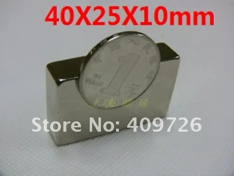 Free Shipping Neodymium Magnet Block 1pcs N50 40x25x10mm Rare Earth Strong Magnets Price:
Free Shipping Neodymium Magnet Block 1pcs N50 40x25x10mm Rare Earth Strong Magnets Price: