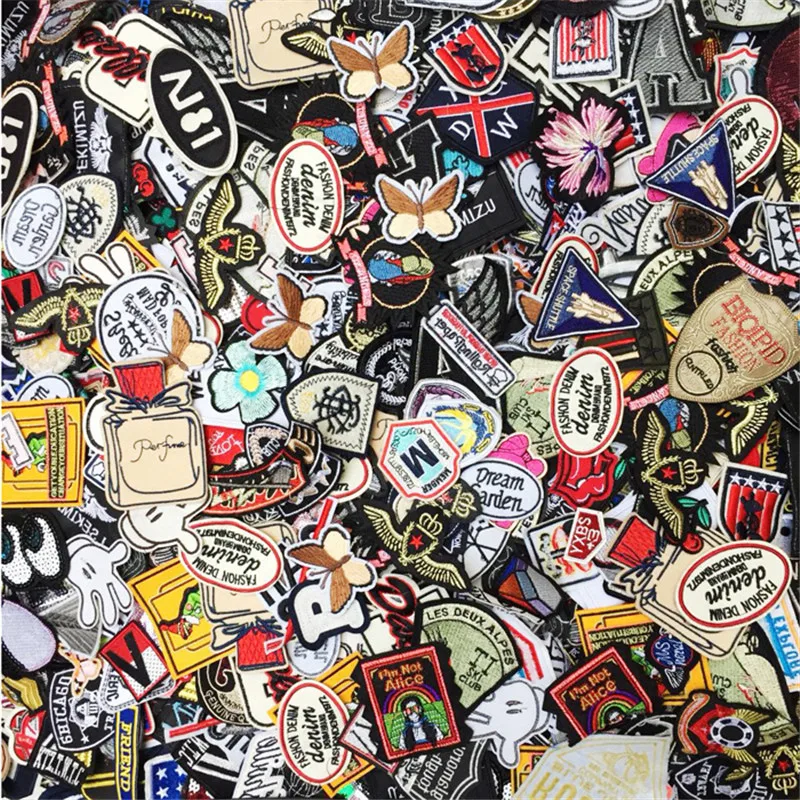 50PCs Mixed Iron On and Sew-On Patches For Clothing Embroidery Patch Summer Fabric Badge Stickers For Clothes Jeans Decoration
50PCs Mixed Iron On and Sew-On Patches For Clothing Embroidery Patch Summer Fabric Badge Stickers For Clothes Jeans Decoration