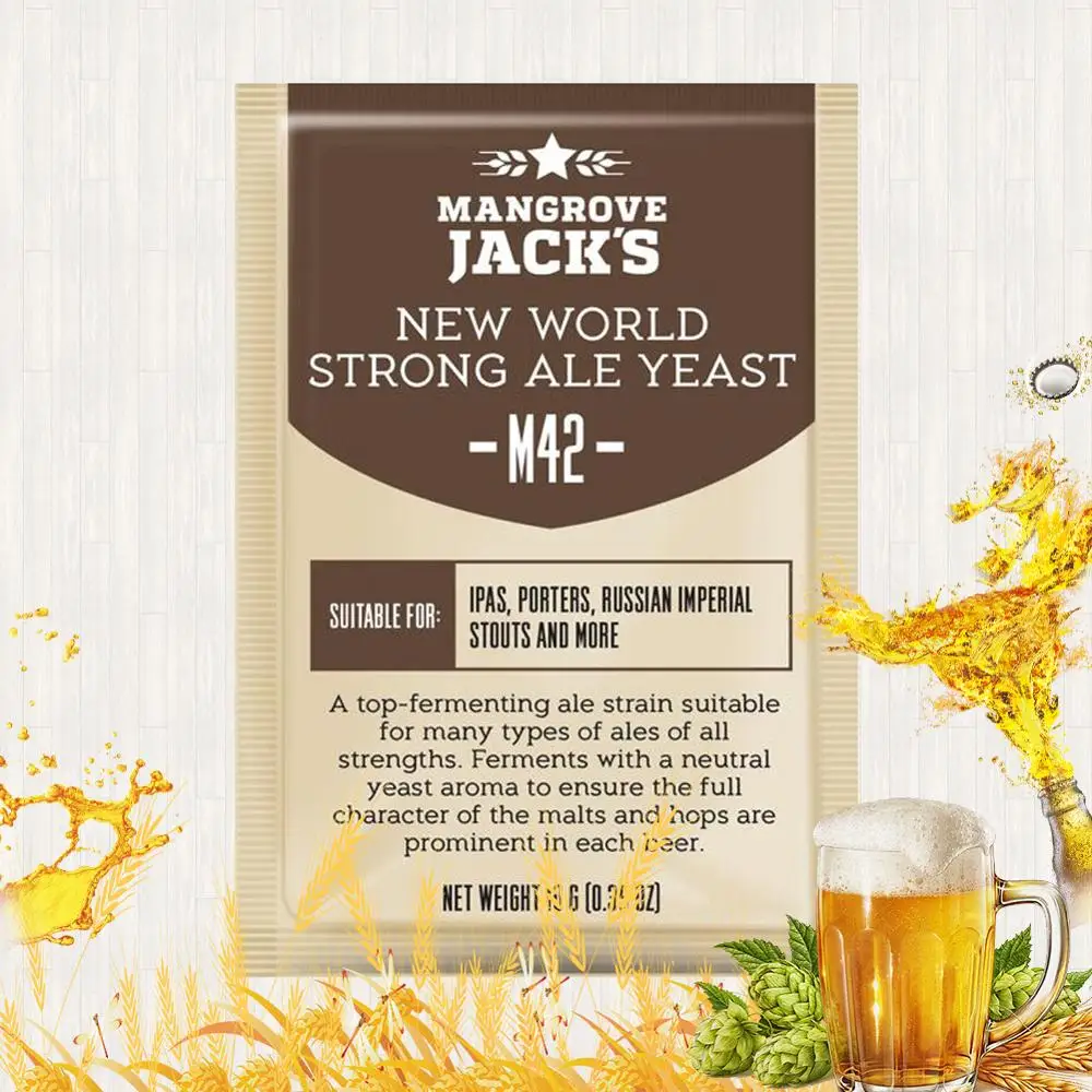 M42 New World Strong Ale Yeast Mangrove Jacks Imported Yeast 10g Beer-specific Yeast Lager Ale IPA Fermentation Excipients
M42 New World Strong Ale Yeast Mangrove Jacks Imported Yeast 10g Beer-specific Yeast Lager Ale IPA Fermentation Excipients
