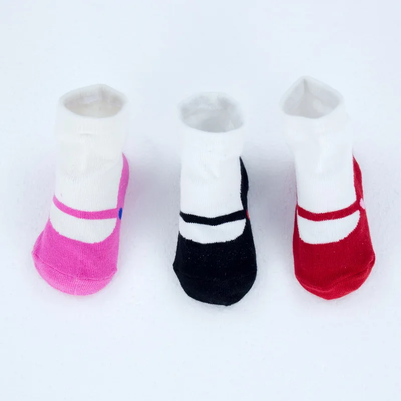 Нескользящие хлопковые носки для девочек с принтом балерины|newborn socks|baby girl sockslot baby