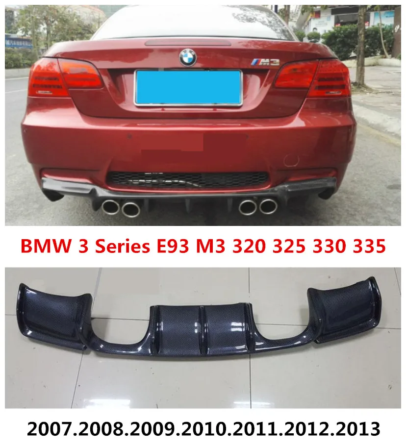 Задний спойлер из углеродного волокна для BMW 3 серии E93 M3 320 325 330 335 2007 2013 Высокое