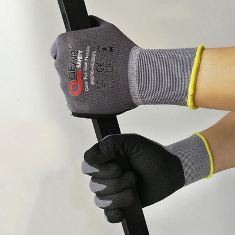 1/3/6 Pairs Nitrile Work Gloves Dipping Abrasive Palm Anti-skid Mechanic Maintenance Wear-resistant Breathable Labor Transport
1/3/6 Pairs Nitrile Work Gloves Dipping Abrasive Palm Anti-skid Mechanic Maintenance Wear-resistant Breathable Labor Transport