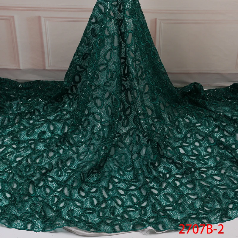 High Quality Sequence Lace Fabric African Lace Fabric 2019 French Lace Fabrics for Party Dress KS2707B-2
High Quality Sequence Lace Fabric African Lace Fabric 2019 French Lace Fabrics for Party Dress KS2707B-2