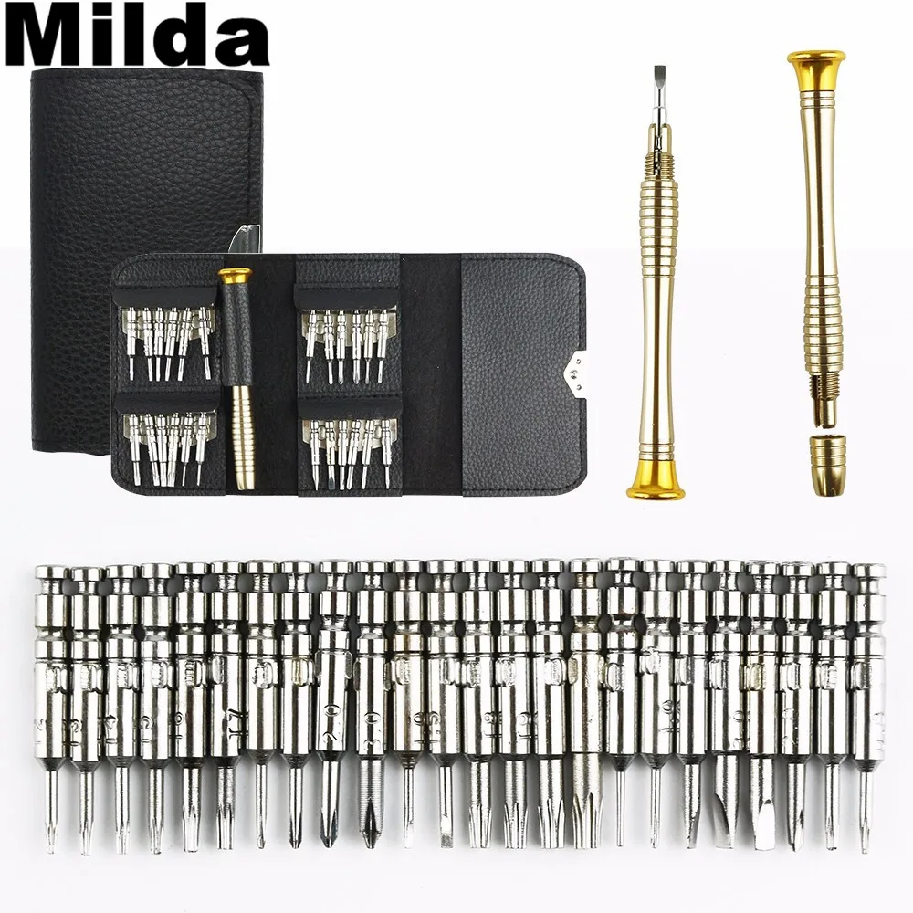 

Milda 25 in 1 Screwdriver Set Torx Screwdriver Repair Tool Set For iPhone Cellphone Tablet PC Worldwide Store Hand tools