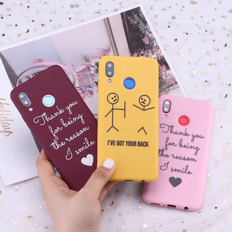 For Huawei Honor Mate 10 20 Nova P20 P30 P40 P Smart Cute Love Quote Got your Back Candy Silicone Phone Case Cover Capa Fundas
For Huawei Honor Mate 10 20 Nova P20 P30 P40 P Smart Cute Love Quote Got your Back Candy Silicone Phone Case Cover Capa Fundas