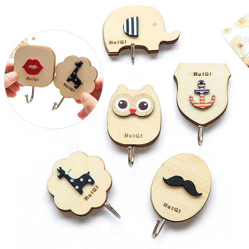 Wooden Cartoon Hanger Key Holder Wall Hooks Coat Towel Hanger Cute Animal Wall-Mounted Hook Minimalist Home Decoration Organizer
Wooden Cartoon Hanger Key Holder Wall Hooks Coat Towel Hanger Cute Animal Wall-Mounted Hook Minimalist Home Decoration Organizer