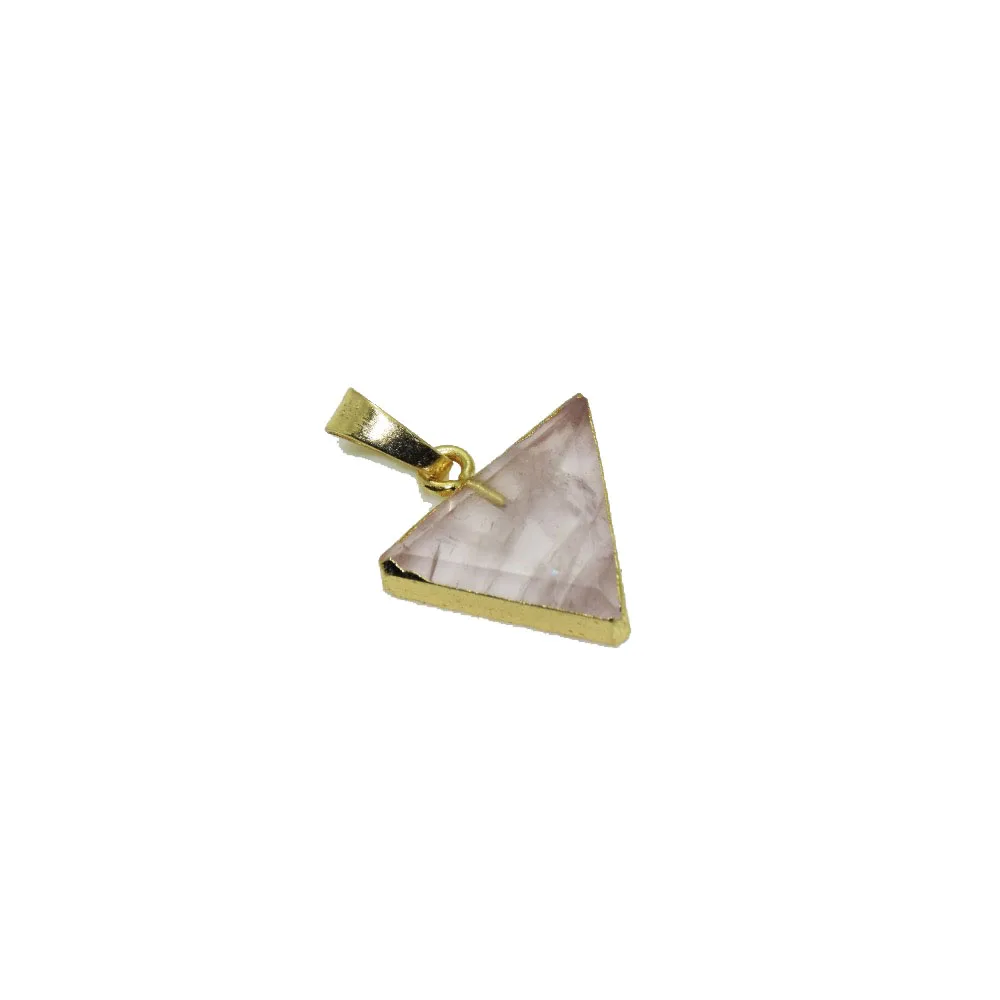 Pink Crystal Charms Triangle Pendant for girl natural gem stone jewelry rose crystal quartz choker pendant for necklace set
Pink Crystal Charms Triangle Pendant for girl natural gem stone jewelry rose crystal quartz choker pendant for necklace set