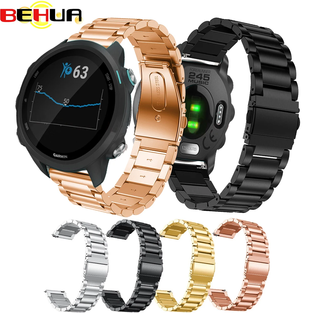 20mm band Stainless steel Wrist Strap for Garmin Forerunner 245 Watch band bracelet Strap for Garmin Fenix 5S 5S Plus Wristband
20mm band Stainless steel Wrist Strap for Garmin Forerunner 245 Watch band bracelet Strap for Garmin Fenix 5S 5S Plus Wristband