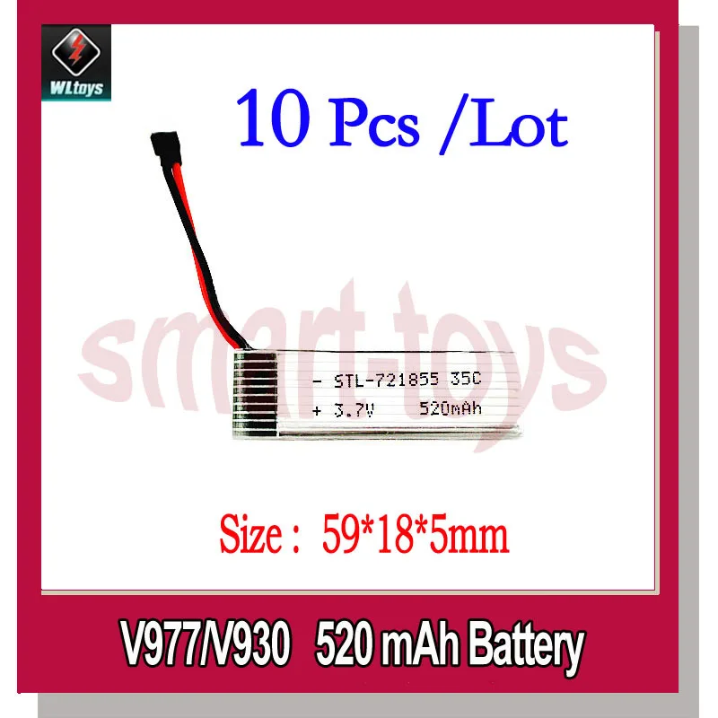 10Pcs V966-016 Battery 3.7V 250/300/380 mAh V977-006 Battery 450/520/600 mAh for Wltoys V966 V988 V977 V930 RC Helicopter Parts
10Pcs V966-016 Battery 3.7V 250/300/380 mAh V977-006 Battery 450/520/600 mAh for Wltoys V966 V988 V977 V930 RC Helicopter Parts