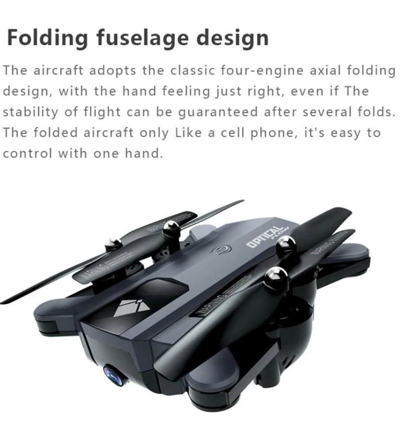 New Generation Image Auto Follow WIFI FPV RC Drone 20Mins 720P Camera Optical Flow Remote Control Helicopter Model VS X400/X5SW
New Generation Image Auto Follow WIFI FPV RC Drone 20Mins 720P Camera Optical Flow Remote Control Helicopter Model VS X400/X5SW