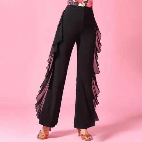 Fashion Modern ice silk Latin dance costume practice clothes Long trousers for female/women Ballroom performance wears KT0211
Fashion Modern ice silk Latin dance costume practice clothes Long trousers for female/women Ballroom performance wears KT0211