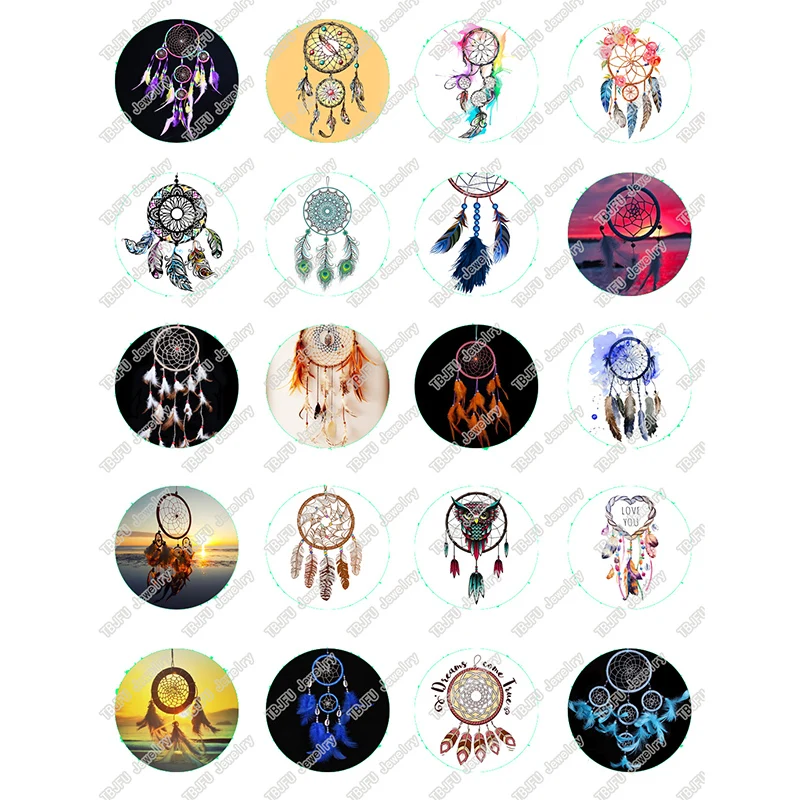 40pcs/lot 10mm 12mm 14mm 16mm Round Dream Catcher Pattern Glass Cabochon for DIY Jewelry Making Findings & Components T065
40pcs/lot 10mm 12mm 14mm 16mm Round Dream Catcher Pattern Glass Cabochon for DIY Jewelry Making Findings & Components T065