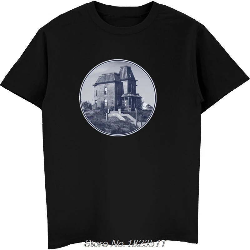 Fashion Psycho House Unofficial Hitchcock Bates t-shirt Mens Short Sleeve Tops Tee Shirt Harajuku Streetwear
Fashion Psycho House Unofficial Hitchcock Bates t-shirt Mens Short Sleeve Tops Tee Shirt Harajuku Streetwear