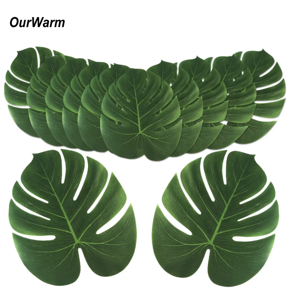OurWarm 48pcs Tropical Party Artificial Fake Palm Leaves Placemat For Guest Party Favors Rustic Wedding Hawaii Table Decoration
OurWarm 48pcs Tropical Party Artificial Fake Palm Leaves Placemat For Guest Party Favors Rustic Wedding Hawaii Table Decoration