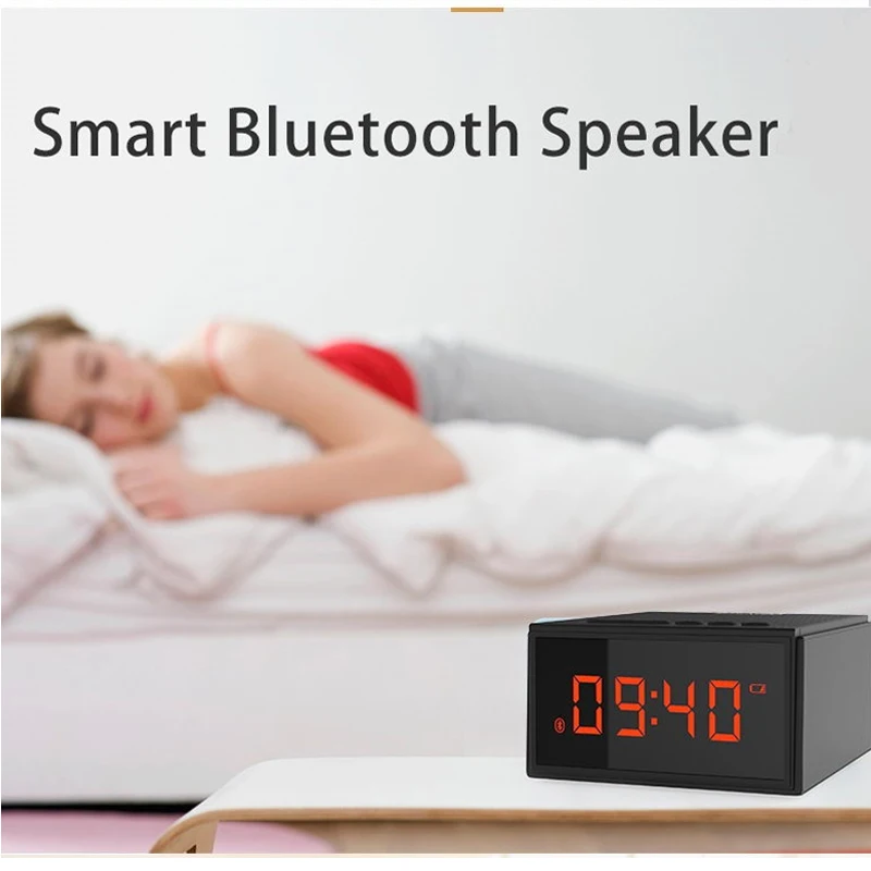 Portable Wireless Bluetooth Speaker IPX5 Waterproof TWS with LED Screen Time Display Smart Alarm clock FM Radio
Portable Wireless Bluetooth Speaker IPX5 Waterproof TWS with LED Screen Time Display Smart Alarm clock FM Radio