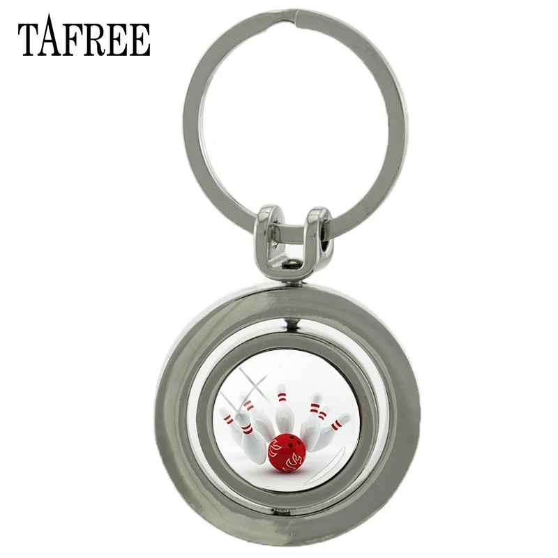TAFREE New Arrival Revolving pendant Keychain indoor Sports Bowling Glass Cabochon With Double Sides Rotatable Jewelry SP866
TAFREE New Arrival Revolving pendant Keychain indoor Sports Bowling Glass Cabochon With Double Sides Rotatable Jewelry SP866