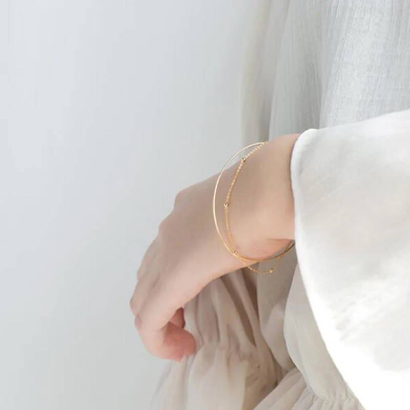 2019 New Summer Double Layers Cuff Bracelet For Women 925 Sterling Silver Jewelry Wedding Accessories Armband Female Bijoux
2019 New Summer Double Layers Cuff Bracelet For Women 925 Sterling Silver Jewelry Wedding Accessories Armband Female Bijoux
