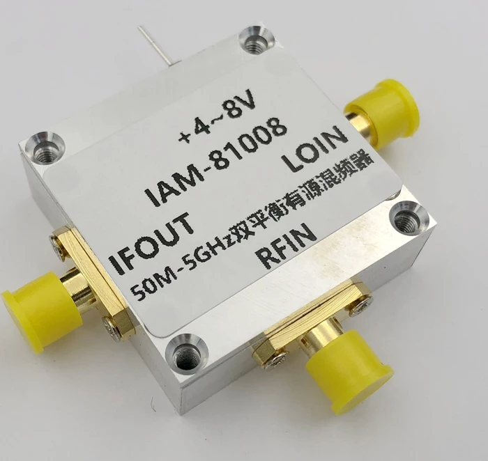 IAM81008 Active Double Balanced Mixer 8DB Mixing Gain 50MHZ-5GHZ Broadband+5V Power Supply
IAM81008 Active Double Balanced Mixer 8DB Mixing Gain 50MHZ-5GHZ Broadband+5V Power Supply