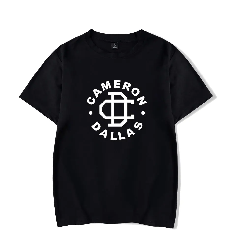 Футболки Cameron Dallas новые футболки Harajuku с короткими рукавами и круглым вырезом