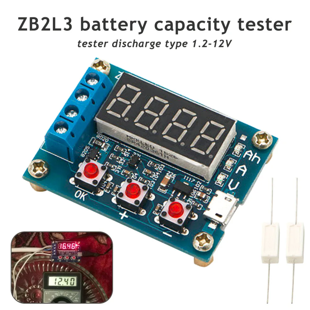 1 Set Battery Capacity Meter 12V 18650 Li-ion Lithium Battery Capacity Tester + Resistance Lead-acid Discharge Tester
1 Set Battery Capacity Meter 12V 18650 Li-ion Lithium Battery Capacity Tester + Resistance Lead-acid Discharge Tester
