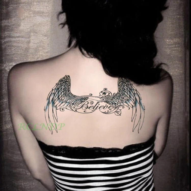 Waterproof Temporary Tattoo Sticker wings of angel letter myth tatto sticker for girl's back flash tatoo fake tattoo
Waterproof Temporary Tattoo Sticker wings of angel letter myth tatto sticker for girl's back flash tatoo fake tattoo