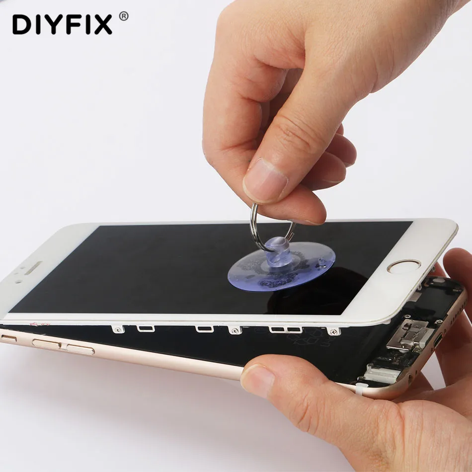DIYFIX 5Pcs Light Duty Small Suction Cup with Metal Key Ring for Smart Phone Tablet LCD Screen Opening Repair Tools Sets
DIYFIX 5Pcs Light Duty Small Suction Cup with Metal Key Ring for Smart Phone Tablet LCD Screen Opening Repair Tools Sets
