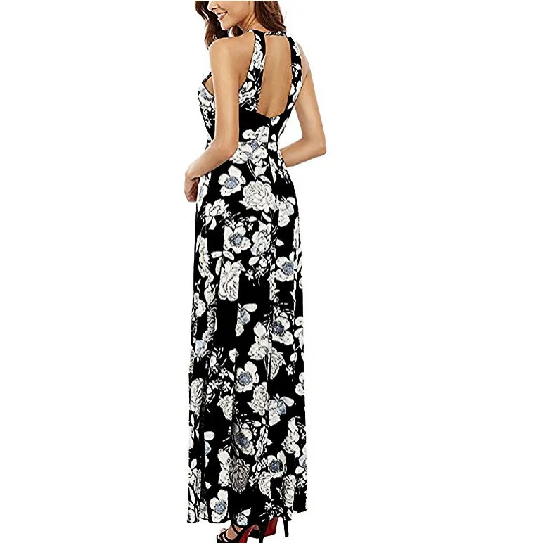Sexy Women Maxi Boho Dress Halter Neck Floral Print Sleeveless Summer Dress Holiday Long Beach Dress Vestidos Party Dresses
Sexy Women Maxi Boho Dress Halter Neck Floral Print Sleeveless Summer Dress Holiday Long Beach Dress Vestidos Party Dresses