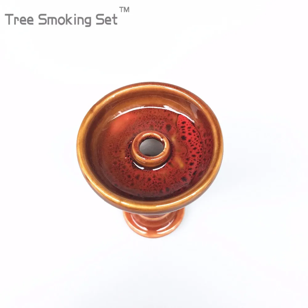 Keramische Een gat Phunnel Waterpijp Hoofd Shisha met Grommet случайный цвет металлический угольный горшок