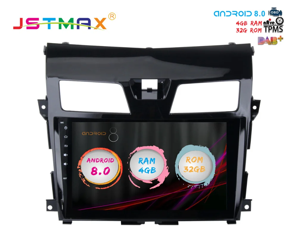 Автомагнитола 10 2 дюймов Android 8 0 DVD-радио для Nissan Altima Teana 2013 + система головного