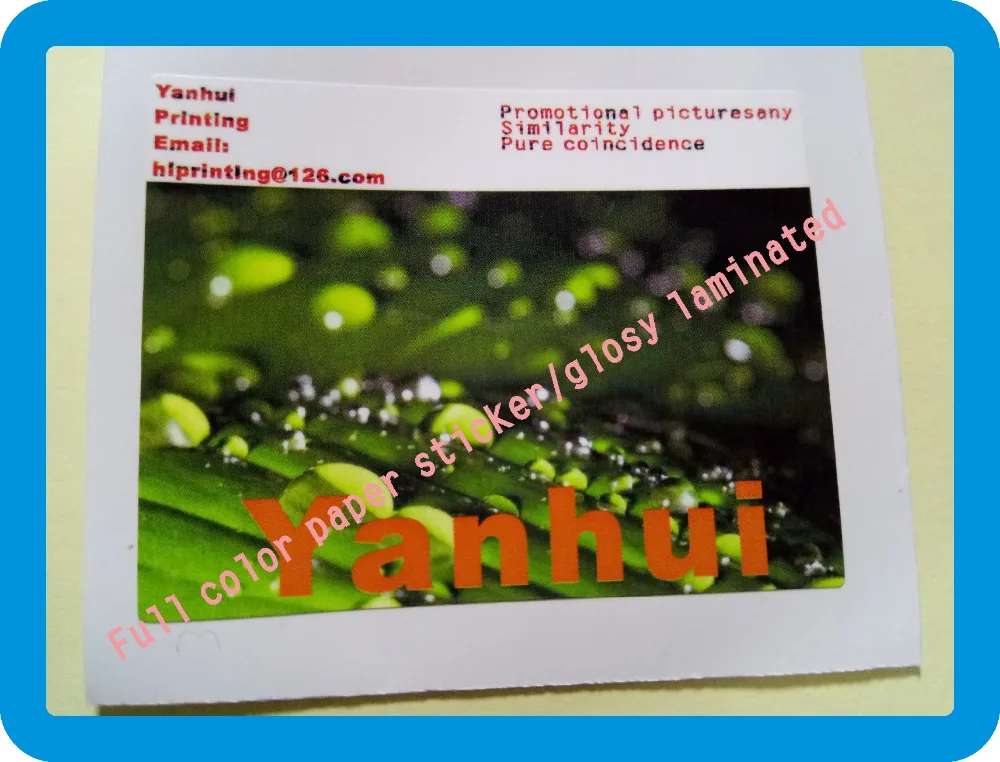 21x9.9cm glossy paper sticker,