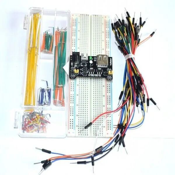 3 V/5V макет модуль питания + MB 102 830 точек макетная плата комплект 65 гибкие кабели