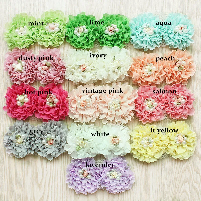150 pcs/lot ,2.5" Beaded chiffon Flowers Pearl chiffon hair Flower, shabby chiffon flowers 13 colors
150 pcs/lot ,2.5" Beaded chiffon Flowers Pearl chiffon hair Flower, shabby chiffon flowers 13 colors