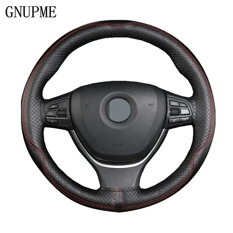 GNUPME Quality Steering Covers 38cm DIY Genuine Leather Car Steering Wheel Cover Handmade Braid Auto Interior Accessories
GNUPME Quality Steering Covers 38cm DIY Genuine Leather Car Steering Wheel Cover Handmade Braid Auto Interior Accessories