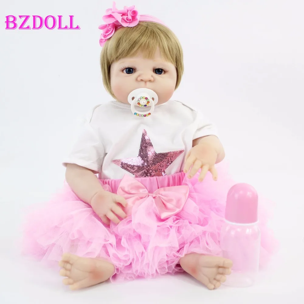 Полноразмерная силиконовая кукла реборн 55 см, игрушка, блондинка, принцесса, малыш, дети, партнер роста, девочка, живые куклы, подарок на день... 
Полноразмерная силиконовая кукла реборн 55 см, игрушка, блондинка, принцесса, малыш, дети, партнер роста, девочка, живые куклы, подарок на день...