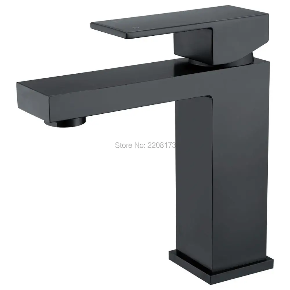 Smesiteli Basin Faucets Solid Brass Simple Deaign Deck Mount Vessel Faucet Matt Black Square Bathroom Small Basin Tap Mixer
Smesiteli Basin Faucets Solid Brass Simple Deaign Deck Mount Vessel Faucet Matt Black Square Bathroom Small Basin Tap Mixer