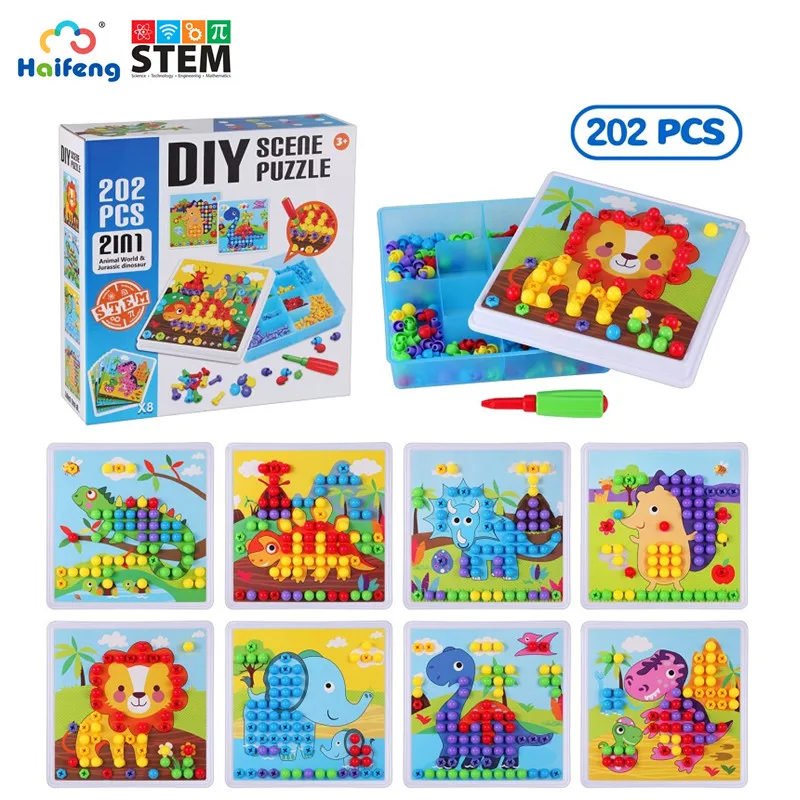 New Children Tool Toys Screw building block 3D Puzzle Educational for Pretend Play Games Animals Block Model Toy Puzzle Playset
New Children Tool Toys Screw building block 3D Puzzle Educational for Pretend Play Games Animals Block Model Toy Puzzle Playset