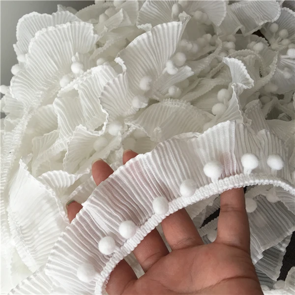 White Ball Mini Trim pom pom Lace + Mesh ruffle lace Handmade Pompom Ball Lace Ribbon Diy Sewing Accessories
White Ball Mini Trim pom pom Lace + Mesh ruffle lace Handmade Pompom Ball Lace Ribbon Diy Sewing Accessories