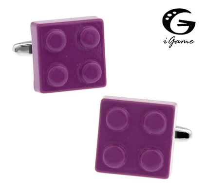 iGame Men Jewellery Purple Cuff Links Brass Square Building Blocks Design Best Gift For Men Free Shipping
iGame Men Jewellery Purple Cuff Links Brass Square Building Blocks Design Best Gift For Men Free Shipping