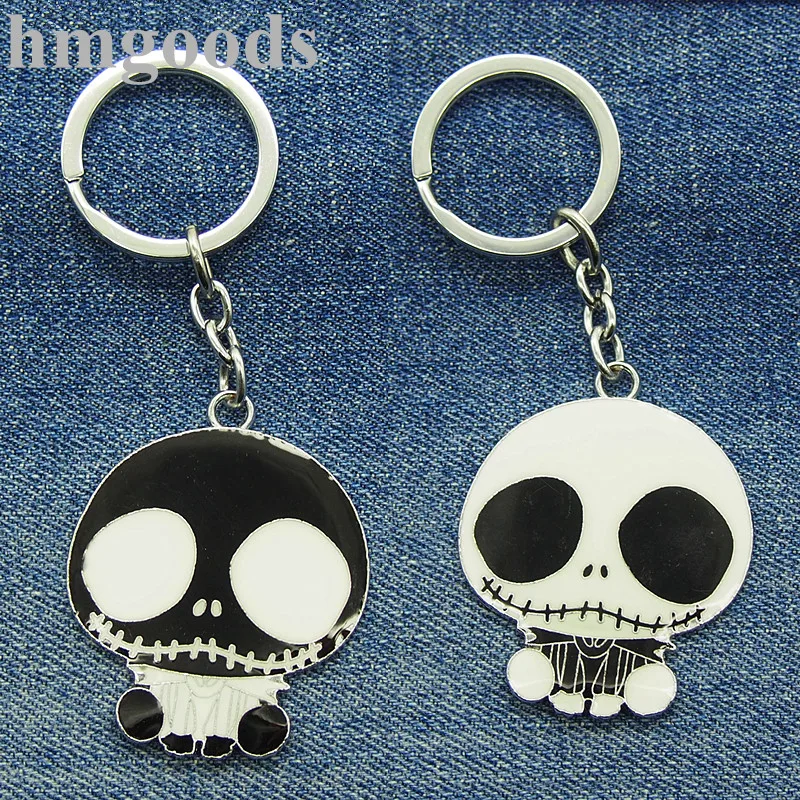 Hot New Fashion Silver Cartoon Couple Big Key Ring Keychain Chaveiros Skull Jack Black Gift Special Characteristic Unisex k25019
Hot New Fashion Silver Cartoon Couple Big Key Ring Keychain Chaveiros Skull Jack Black Gift Special Characteristic Unisex k25019