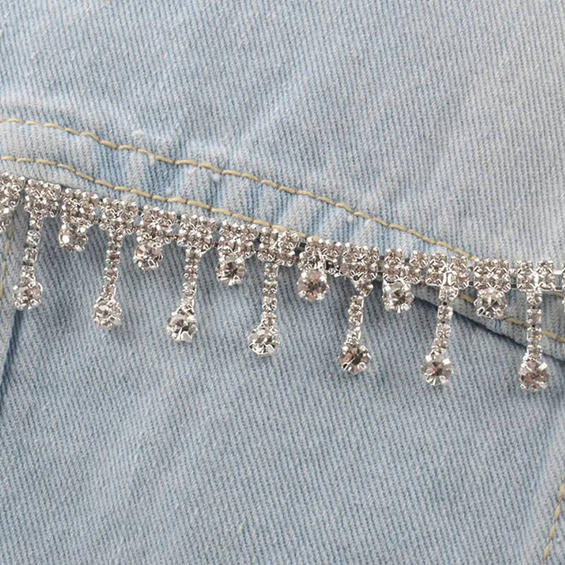 5Yard/Lot Fringing Crystal Rhinestone Tassel Clear Chain Sew On Trim Diy Accessories Decoration Wedding Shiny
5Yard/Lot Fringing Crystal Rhinestone Tassel Clear Chain Sew On Trim Diy Accessories Decoration Wedding Shiny