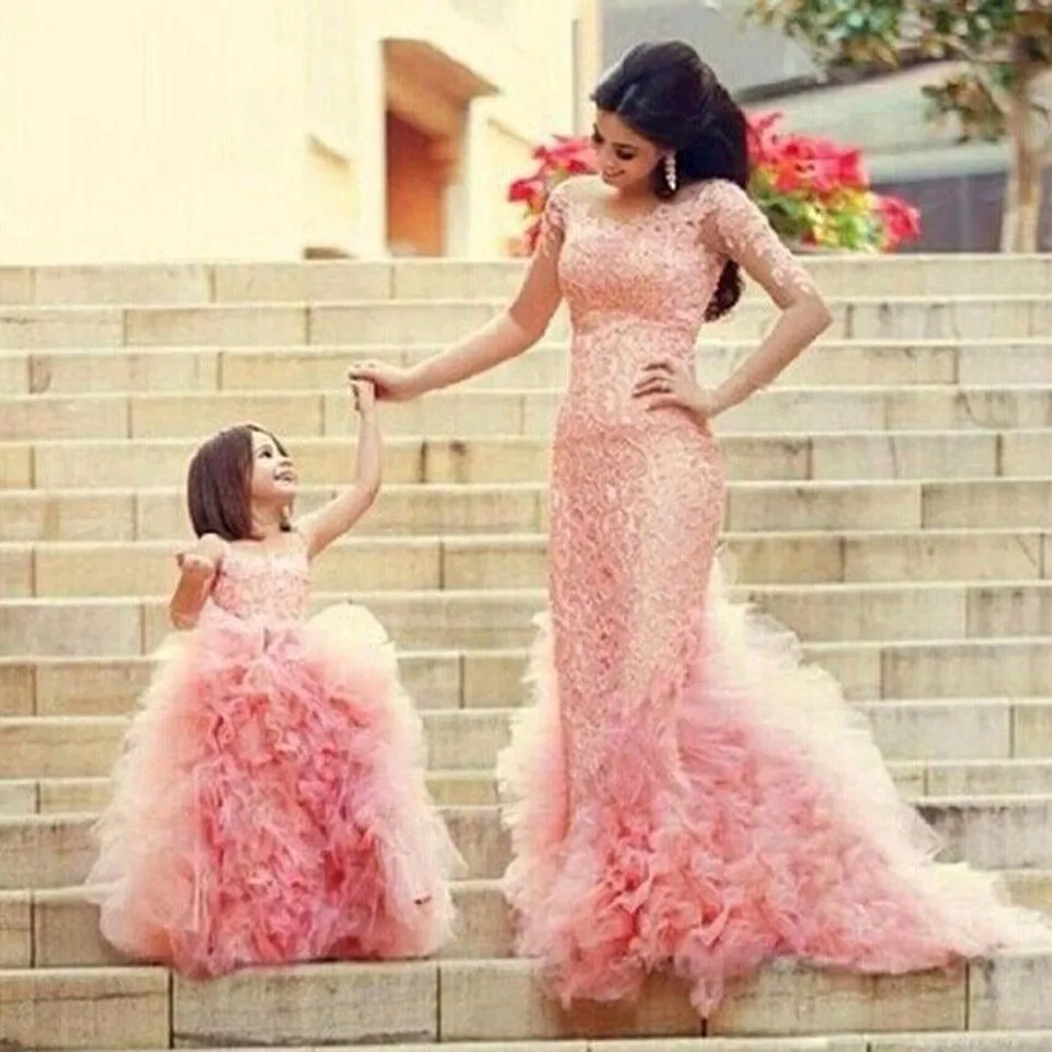 Pink Flower Girl Dresses For Weddings Ball Gown Tulle Lace Ruffles Baby Long First Communion Dresses For Little Girls
Pink Flower Girl Dresses For Weddings Ball Gown Tulle Lace Ruffles Baby Long First Communion Dresses For Little Girls