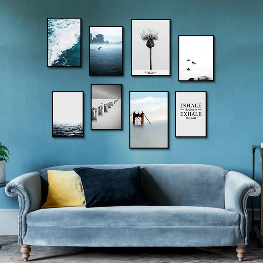 Nordic Landscape Text Picture Cloud Decorative Canvas Painting Living Room Mural Sea Wall Art Posters And Prints
Nordic Landscape Text Picture Cloud Decorative Canvas Painting Living Room Mural Sea Wall Art Posters And Prints