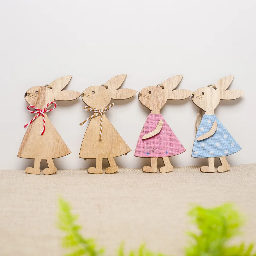 4pcs/lot Easter Decoration Wooden Easter Bunny Pendant ins Wind Home Decoration Pendant
4pcs/lot Easter Decoration Wooden Easter Bunny Pendant ins Wind Home Decoration Pendant