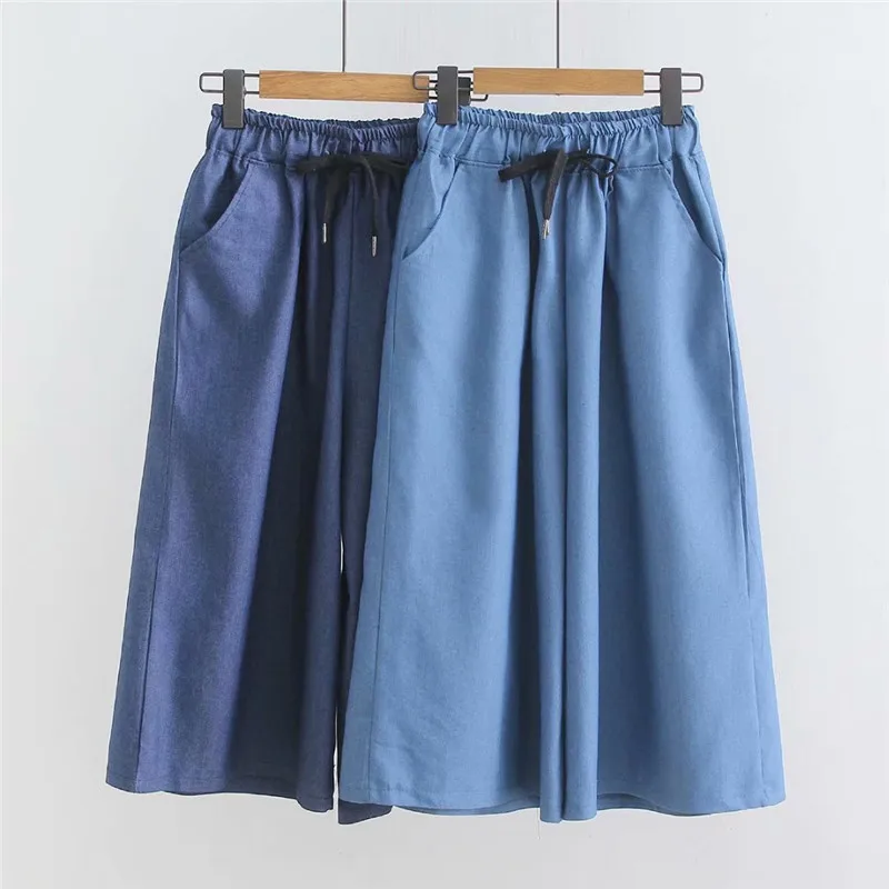 Korean Wide Leg Pants Women Summer Pants Blue Pantacourt Femme Loose High Waist Jeans Pants Women Capris Pants Summer
Korean Wide Leg Pants Women Summer Pants Blue Pantacourt Femme Loose High Waist Jeans Pants Women Capris Pants Summer
