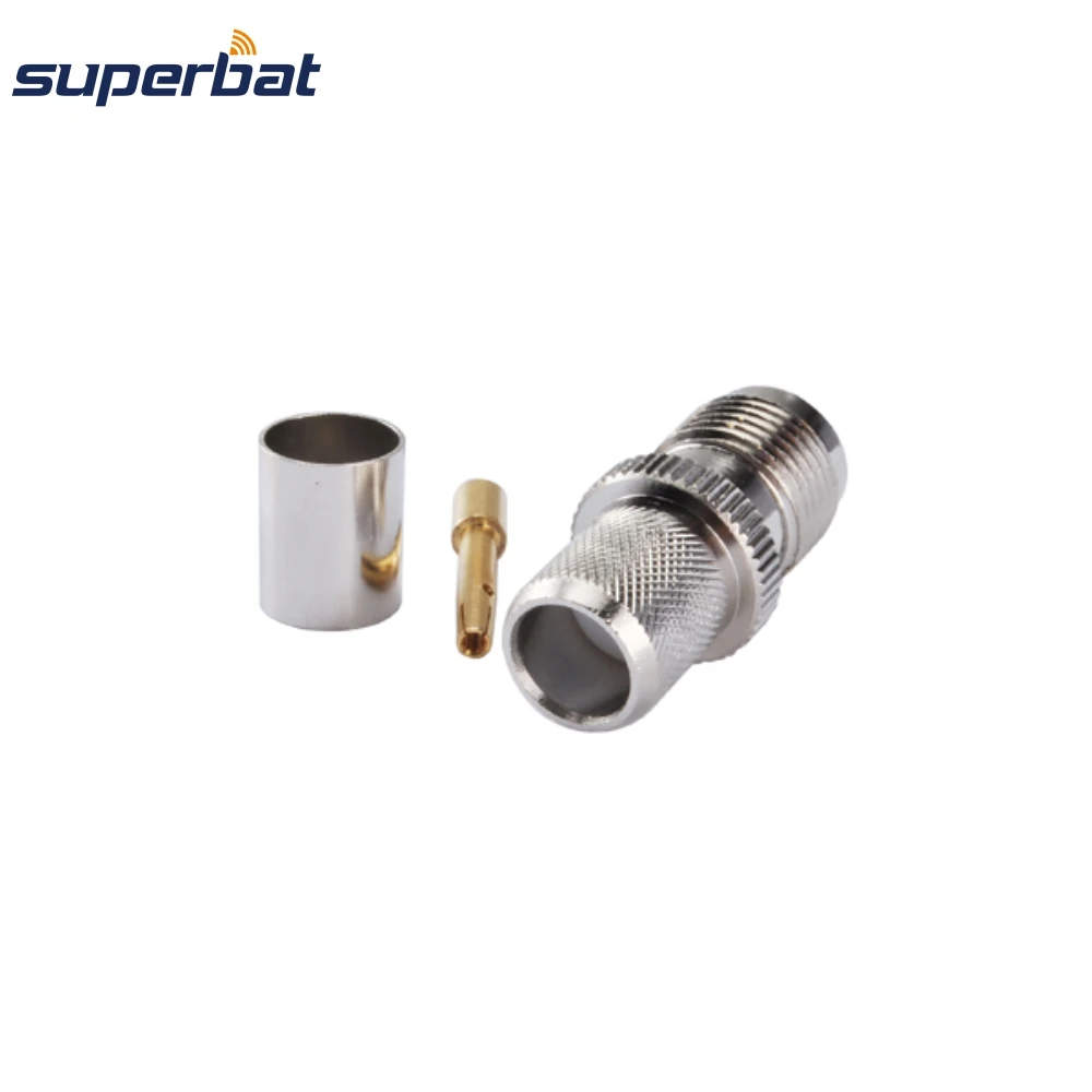 Superbat 10pcs TNC Crimp Female Coaxial Connector for Cable RG214,RG213,RG8,LMR400
Superbat 10pcs TNC Crimp Female Coaxial Connector for Cable RG214,RG213,RG8,LMR400
